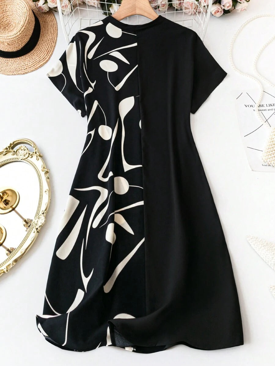 WesternStitch blaCK half Print Dress WesternStitch