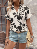 WesternStitch Half Sleeve Floral Print Top WesternStitch