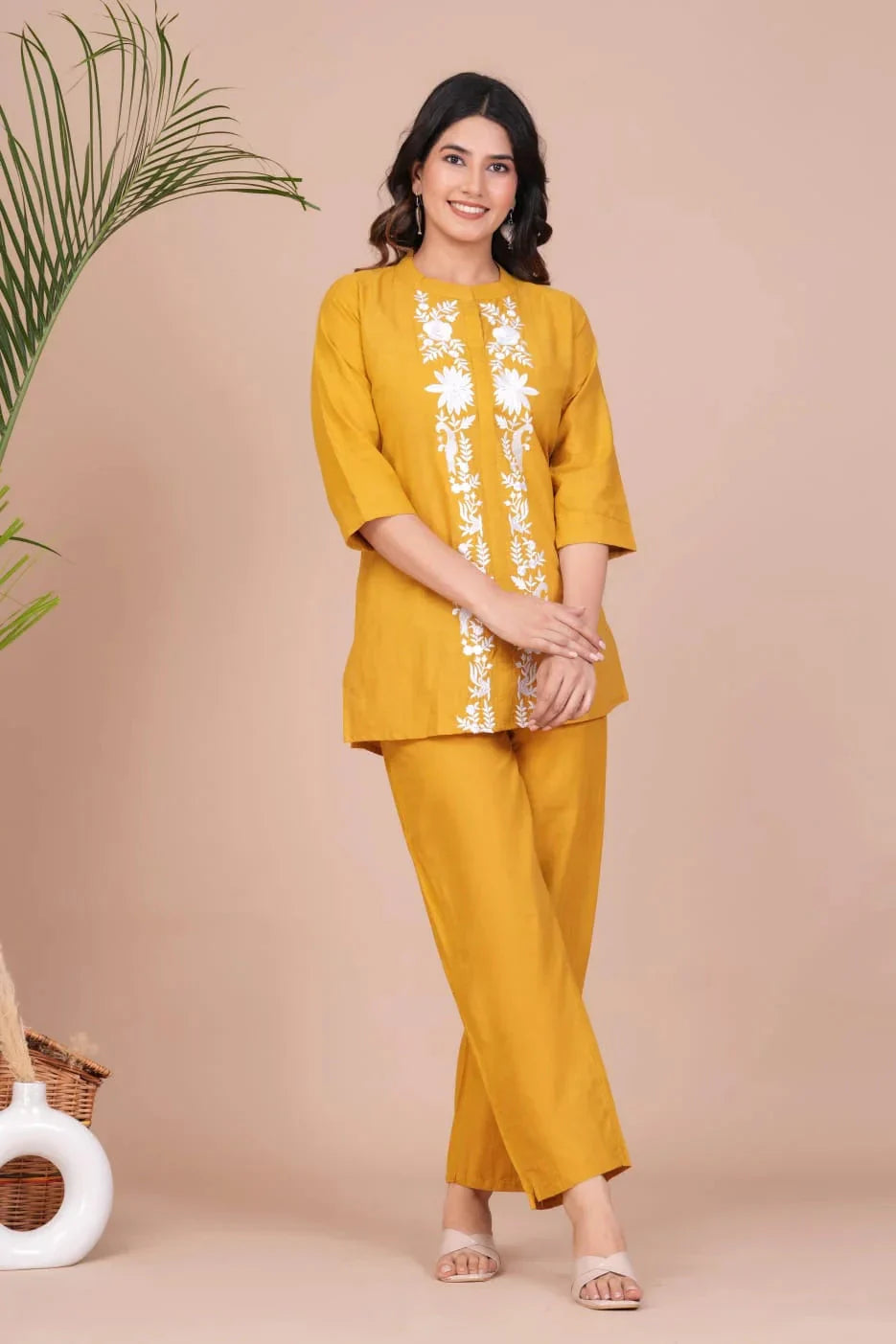 WesternStitch Designer Yellow Co-Ord Set WesternStitch
