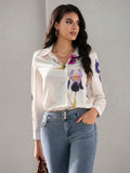 WesternStitch Floral Print Twist Front Shirt WesternStitch