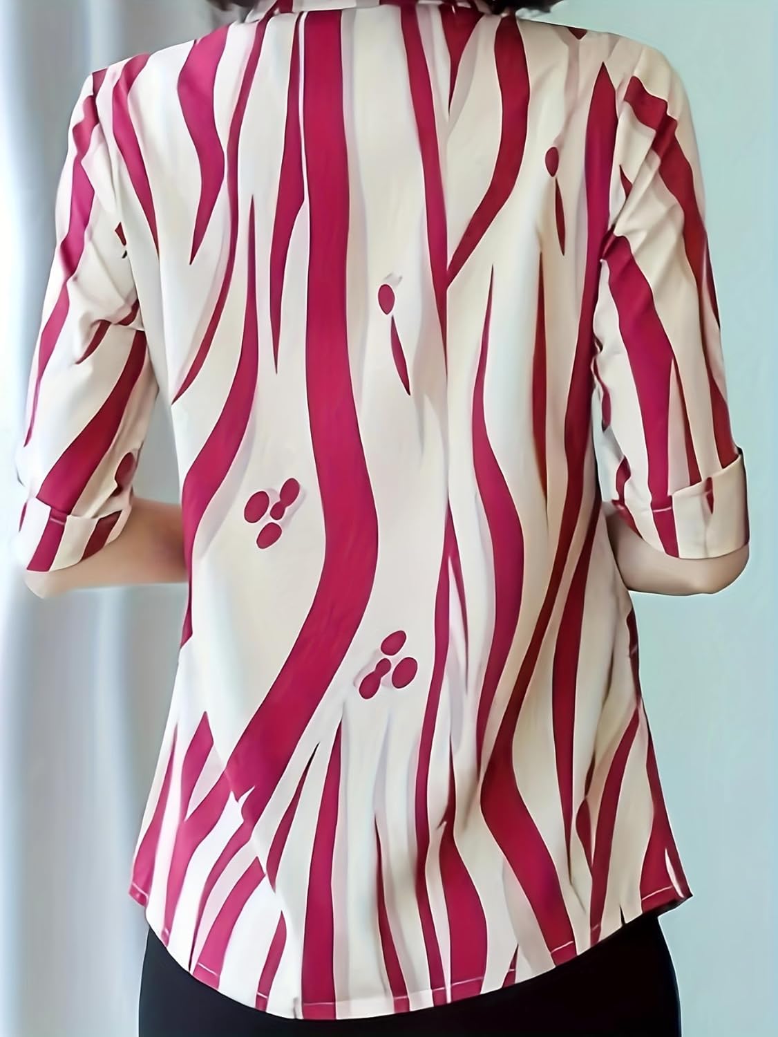 Designer Women's Printed Rayon Shirt Top WesternStitch