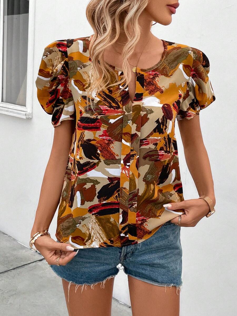 WesternStitchTrendy Women's Western Top with Artistic Vibes WesternLove